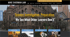 Desktop Screenshot of mikeshermanlaw.com